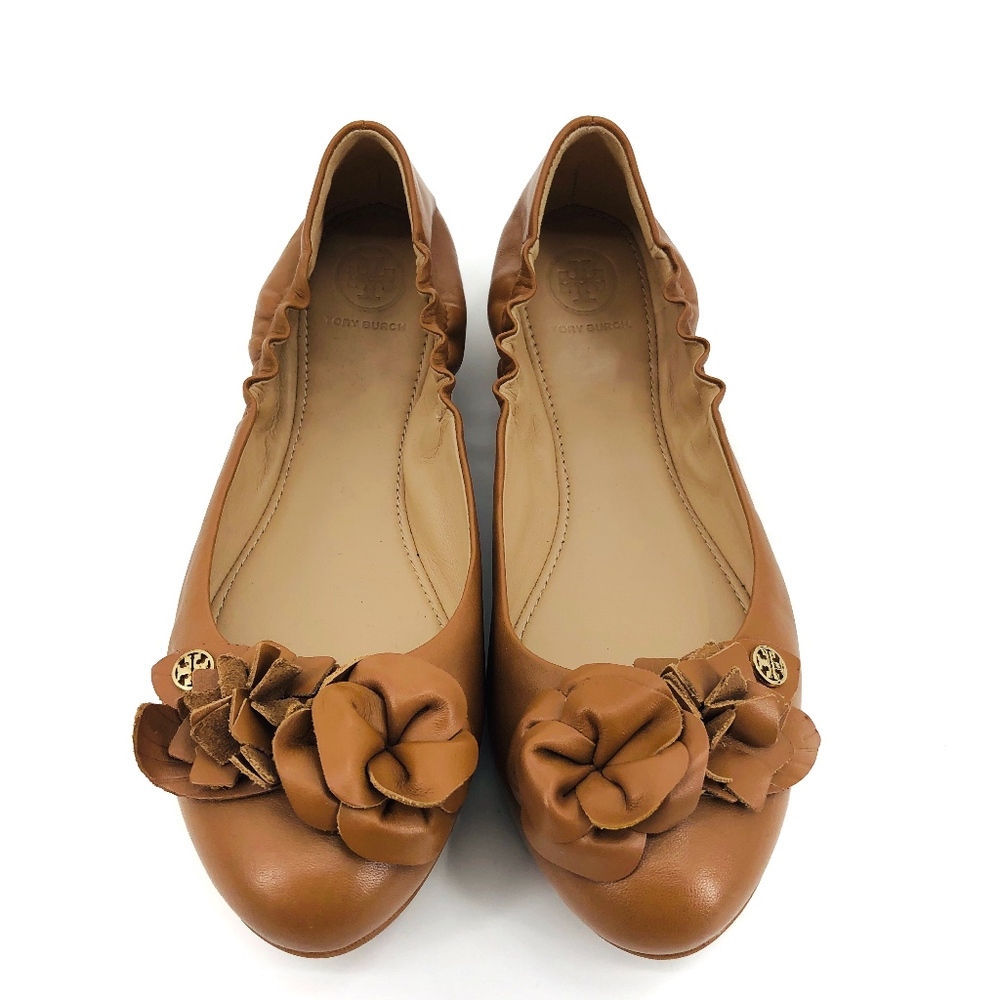 NWT Tory Burch Blossom Ballet Nappa Leather Flats - Picture 6 of 8
